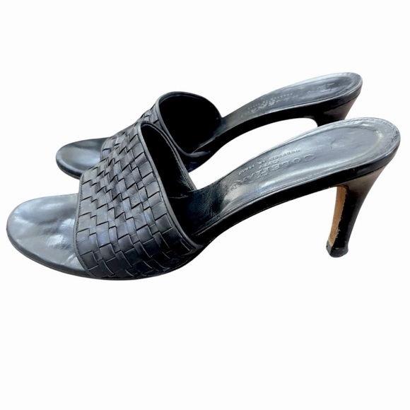 Cole Haan Shoes - Cole Haan City Crafted in Italy Woven Black Leather 3 inch kitten heel